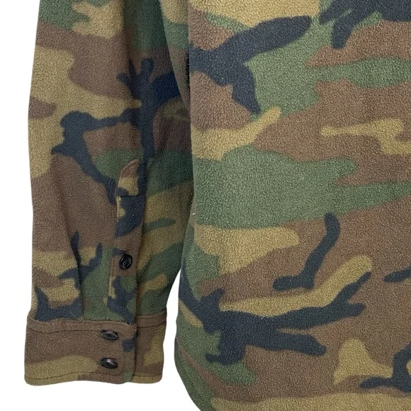 SOLD- Vans Off The Wall Camo Shirt Jacket Mens Medium Long Sleeve Fleece Classic - Picture 6 of 13